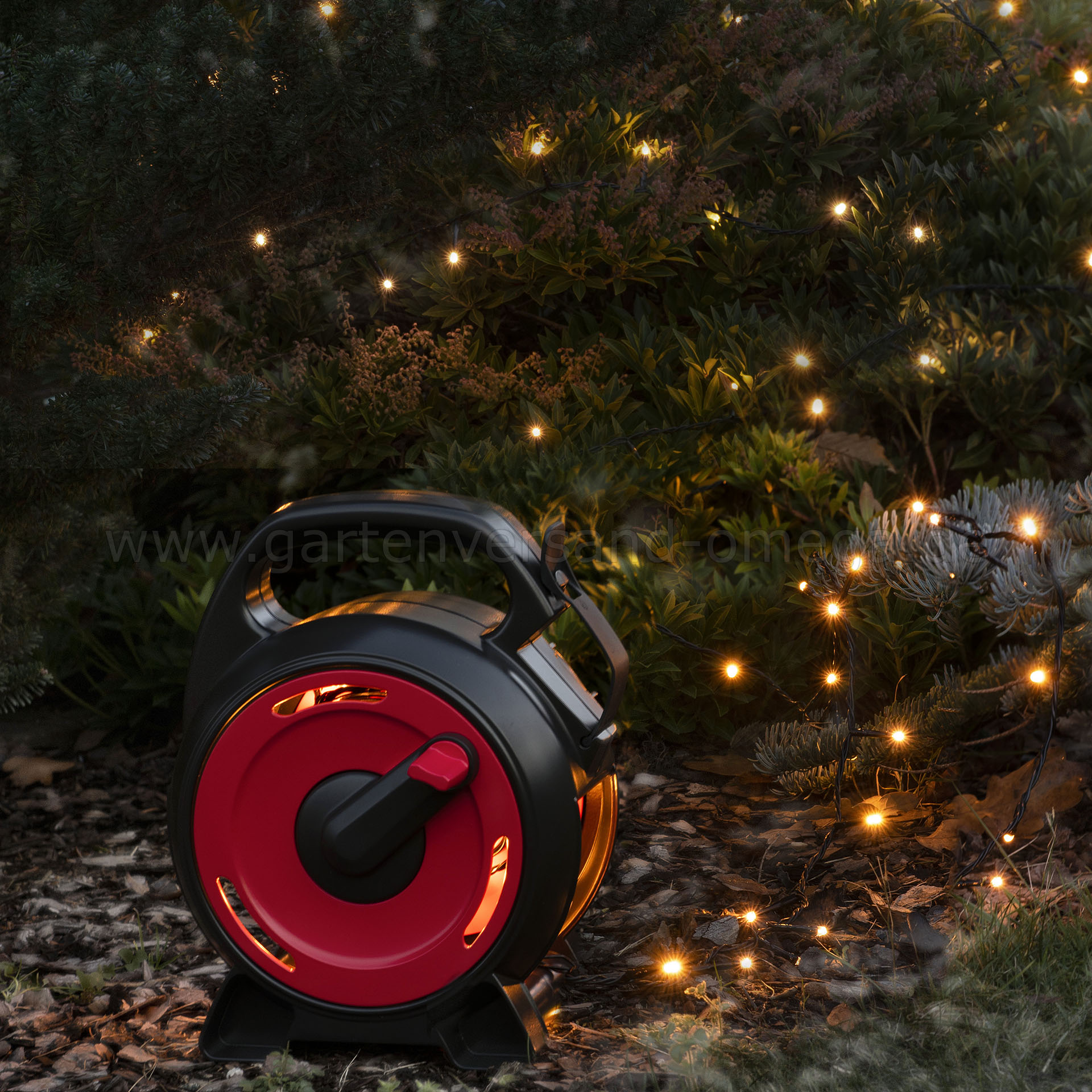 LED-Lichterkette mit Kabelaufroller