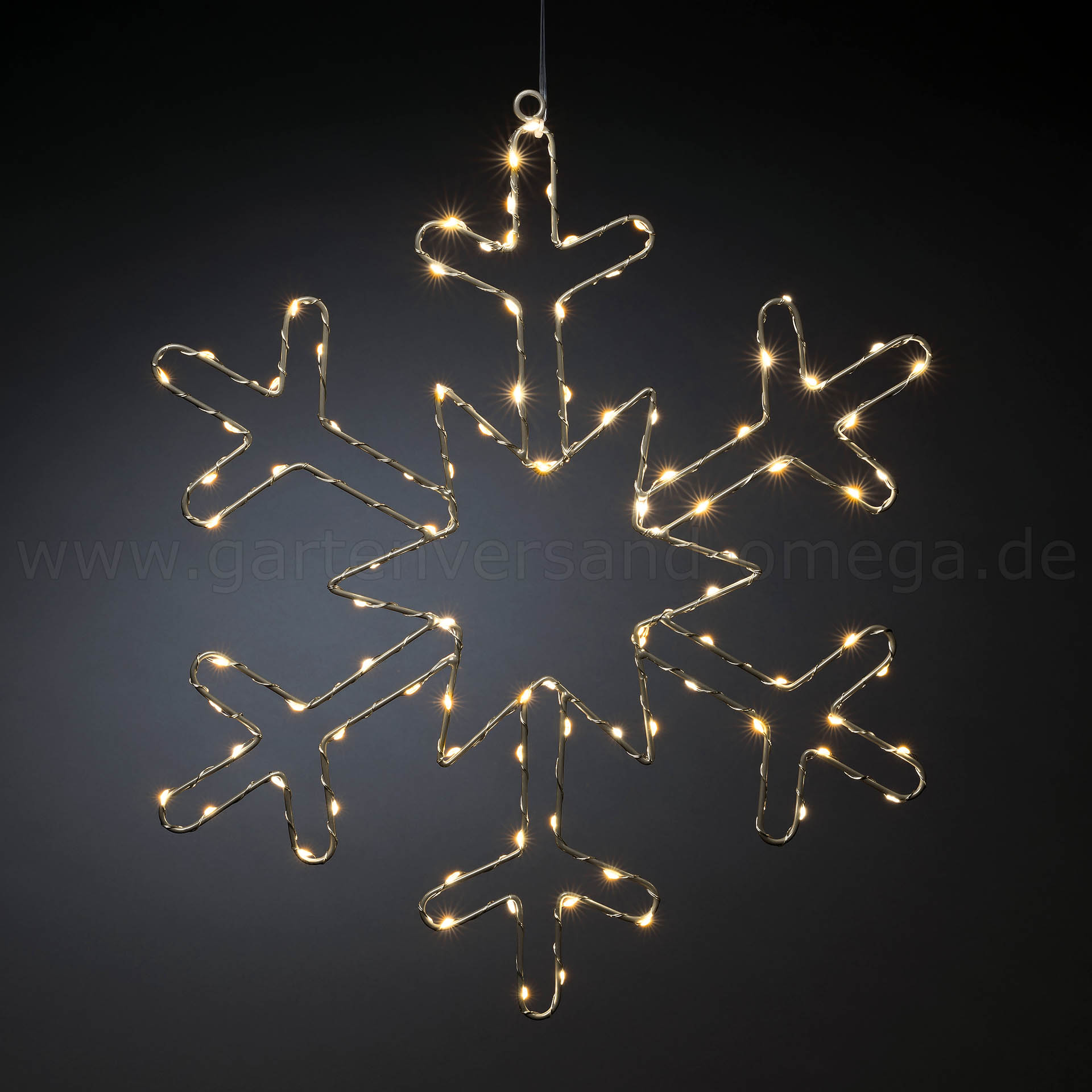 Micro-LED Silberschneeflocke