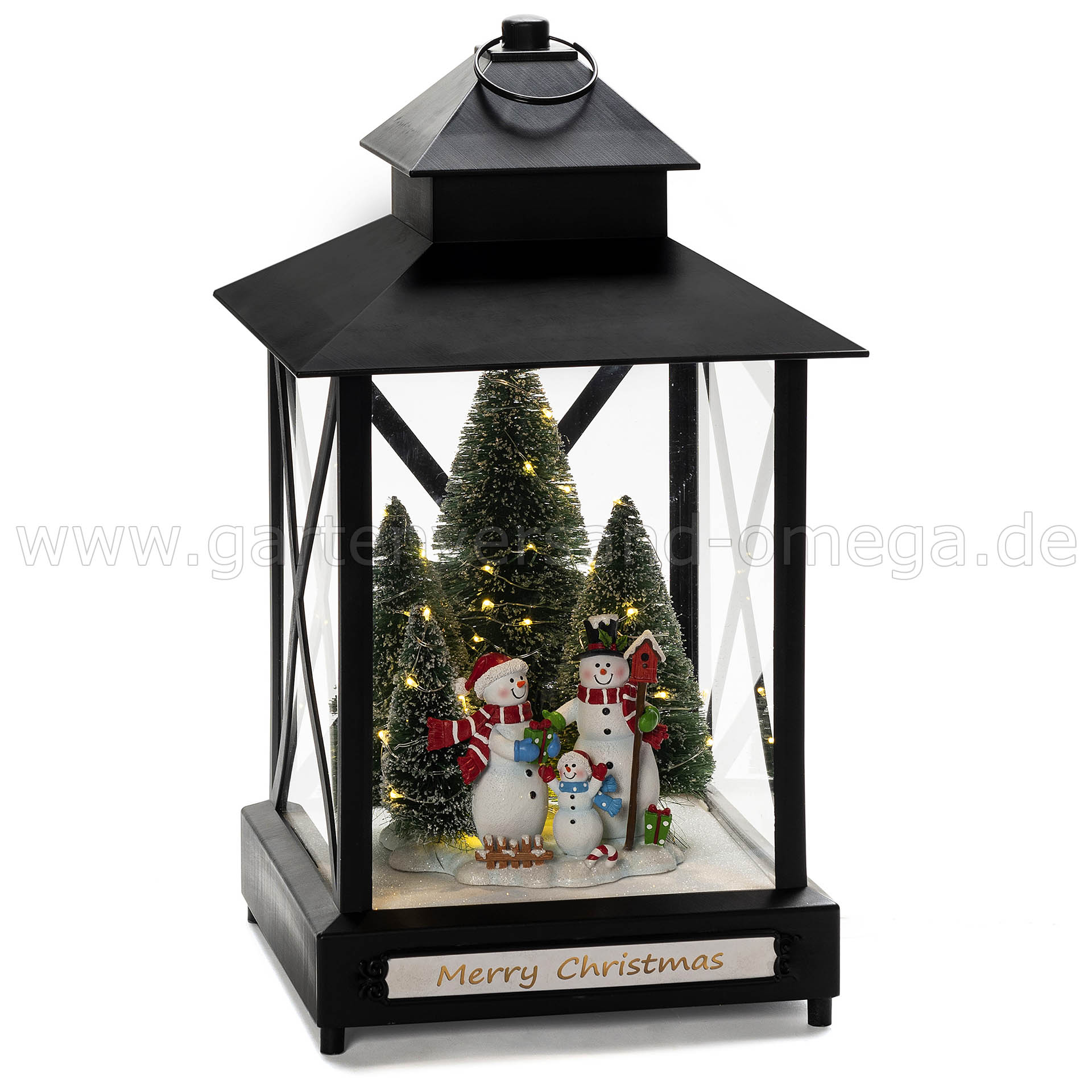 LED-Laterne für Außen Schneemänner
