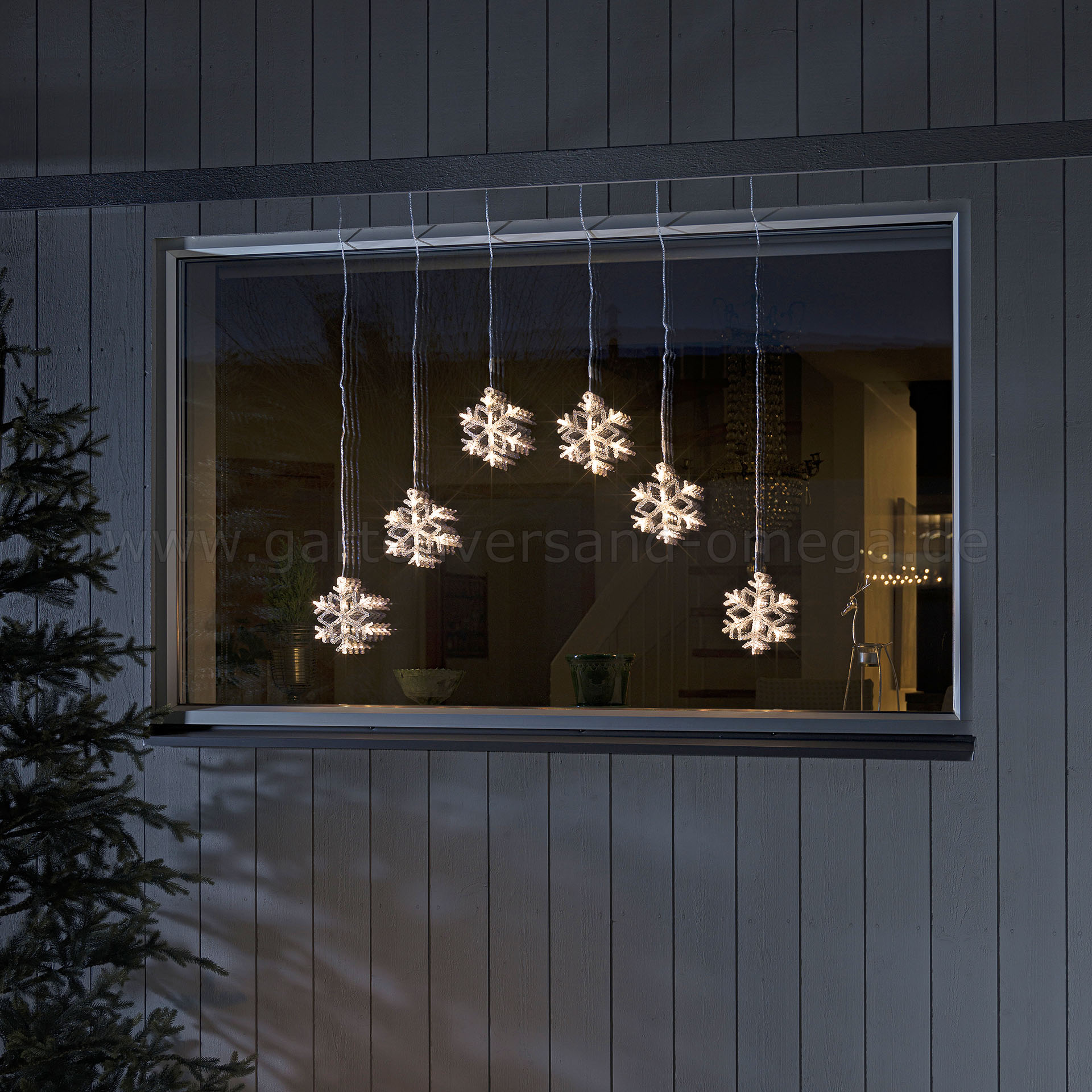 Weihnachtsbeleuchtung Fenster 4m – 96 LED Schneeflocken Lichtervorhang Mit USB, Timer, 8 Modi & Fernbedienung – Wasserdicht IP44 Für Innen & Balkon