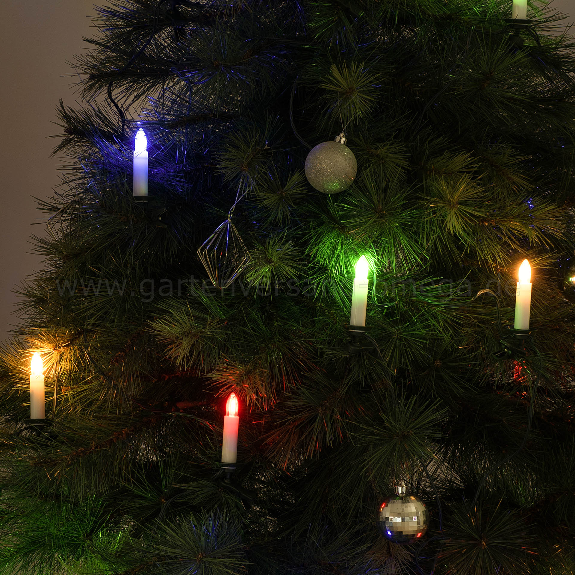 LED-Baumkette mit Topbirnen Bunt One-String LED-Baumkette mit Topbirnen Bunt One-String