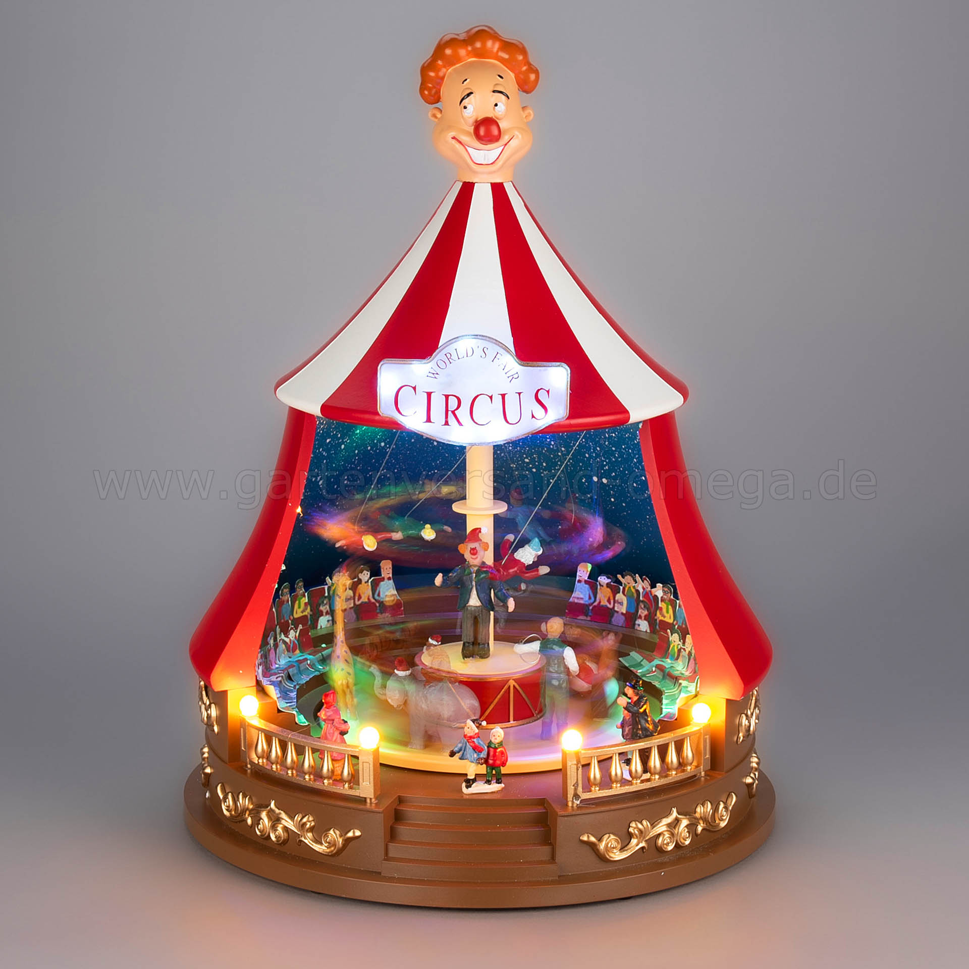LED Szenerie Zirkuszelt mit Bewegung und Musik - LED Zirkuszelt Weihnachten