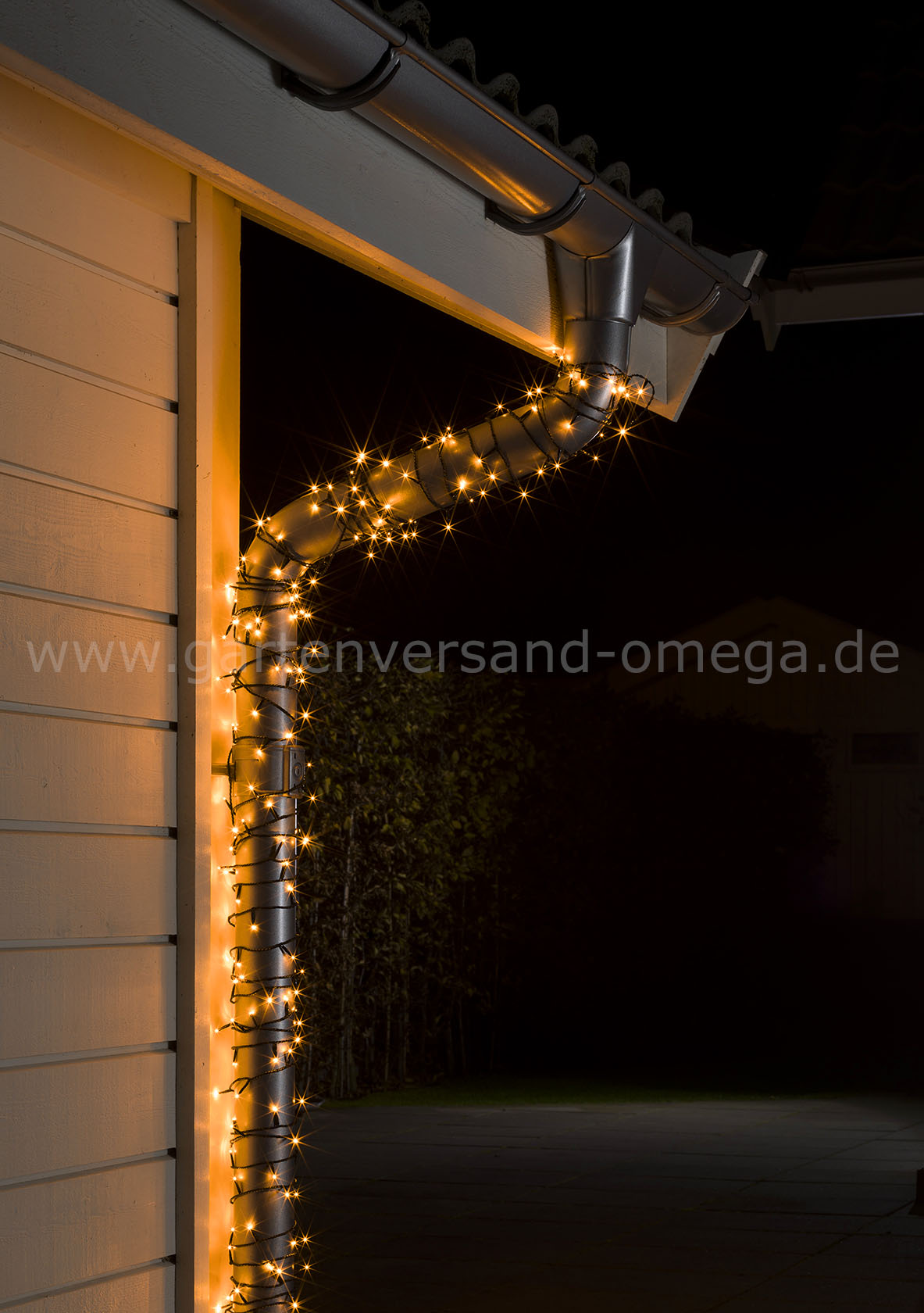 Anwendungsbeispiel Lichterkette mit 800 LED Bernsteinfarben
