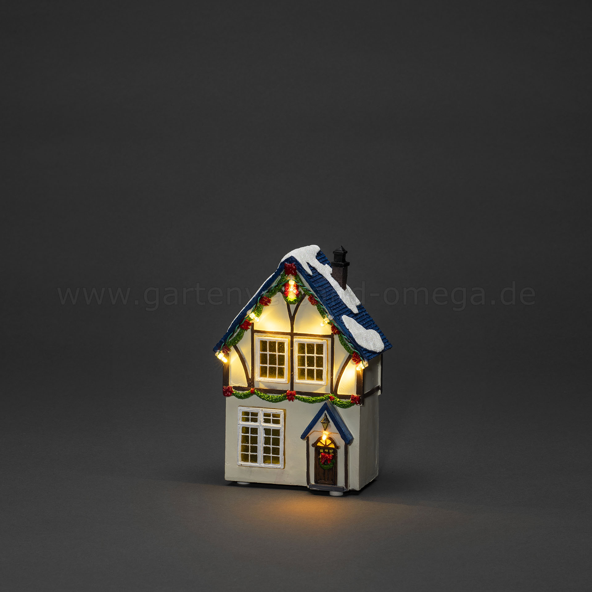 Das kleine Häuschen im Detail von LED-Häuser 3er Set Warm-Weiß