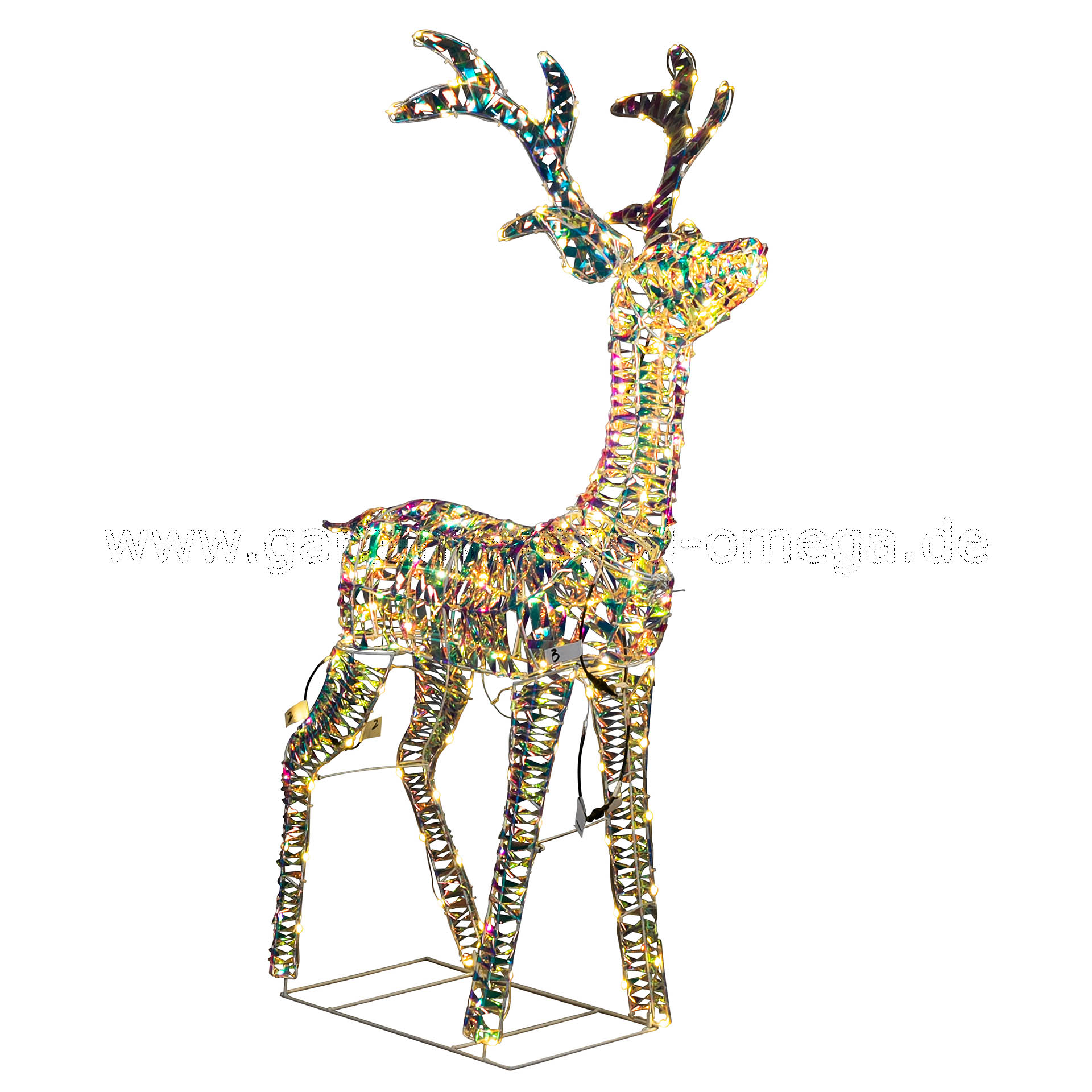 LED Prismaband Rentier 130cm für Innen und Außen
