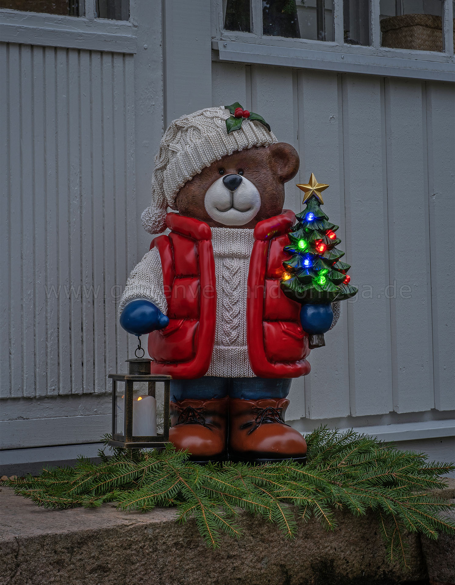 Gestaltungsidee LED-Teddybär für Außen