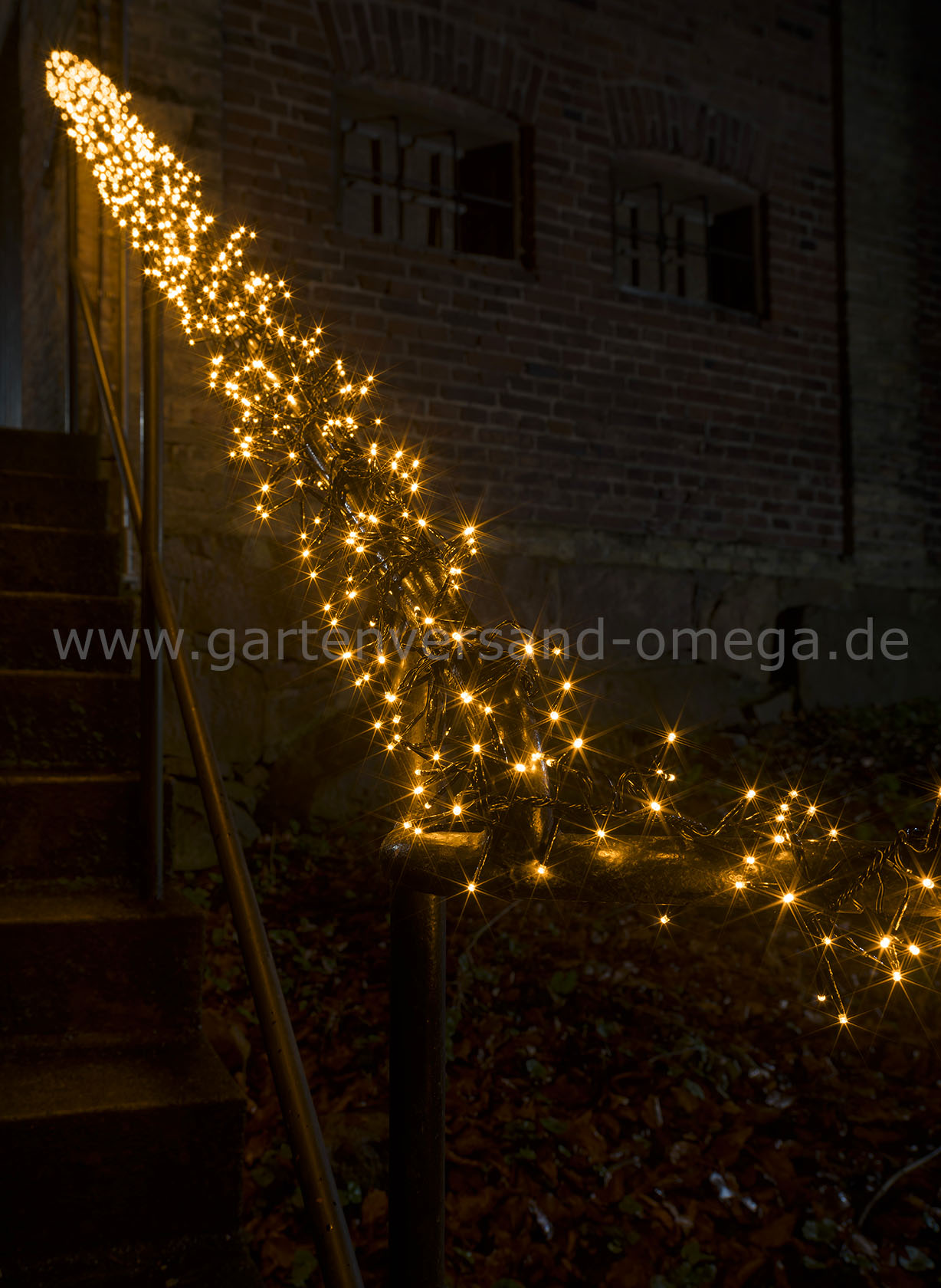 Anwendungsbeispiel Mikro-LED Büschellichterkette Bernsteinfarben