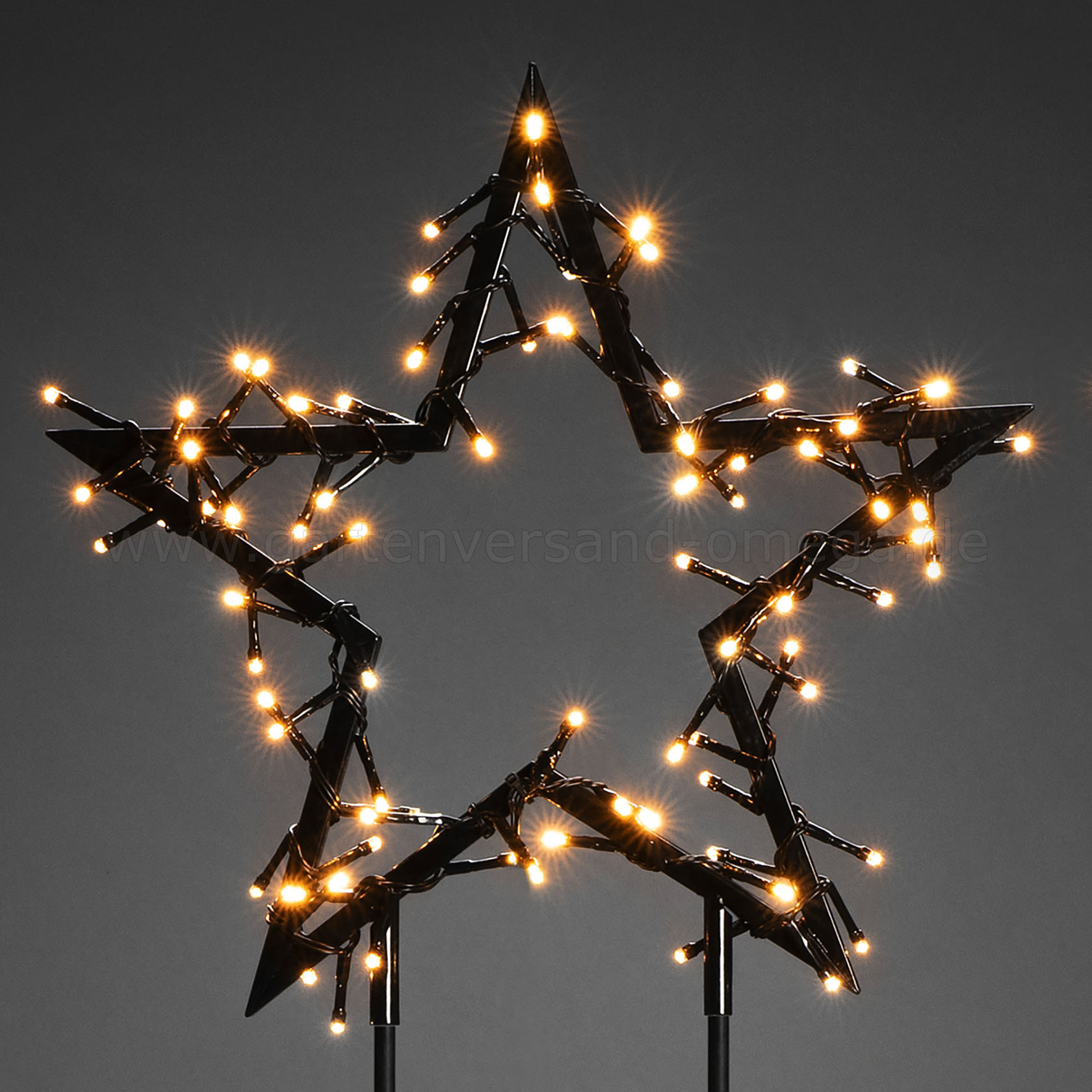 LED-Metallsterne Outdoor 3er Set