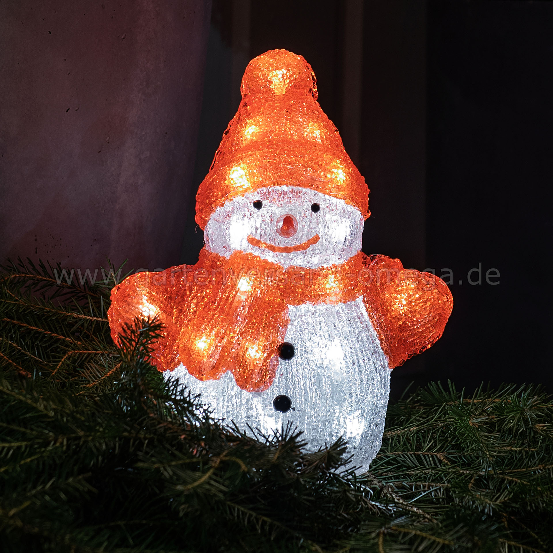 Gestaltungsidee LED Acrylfigur Schneemann
