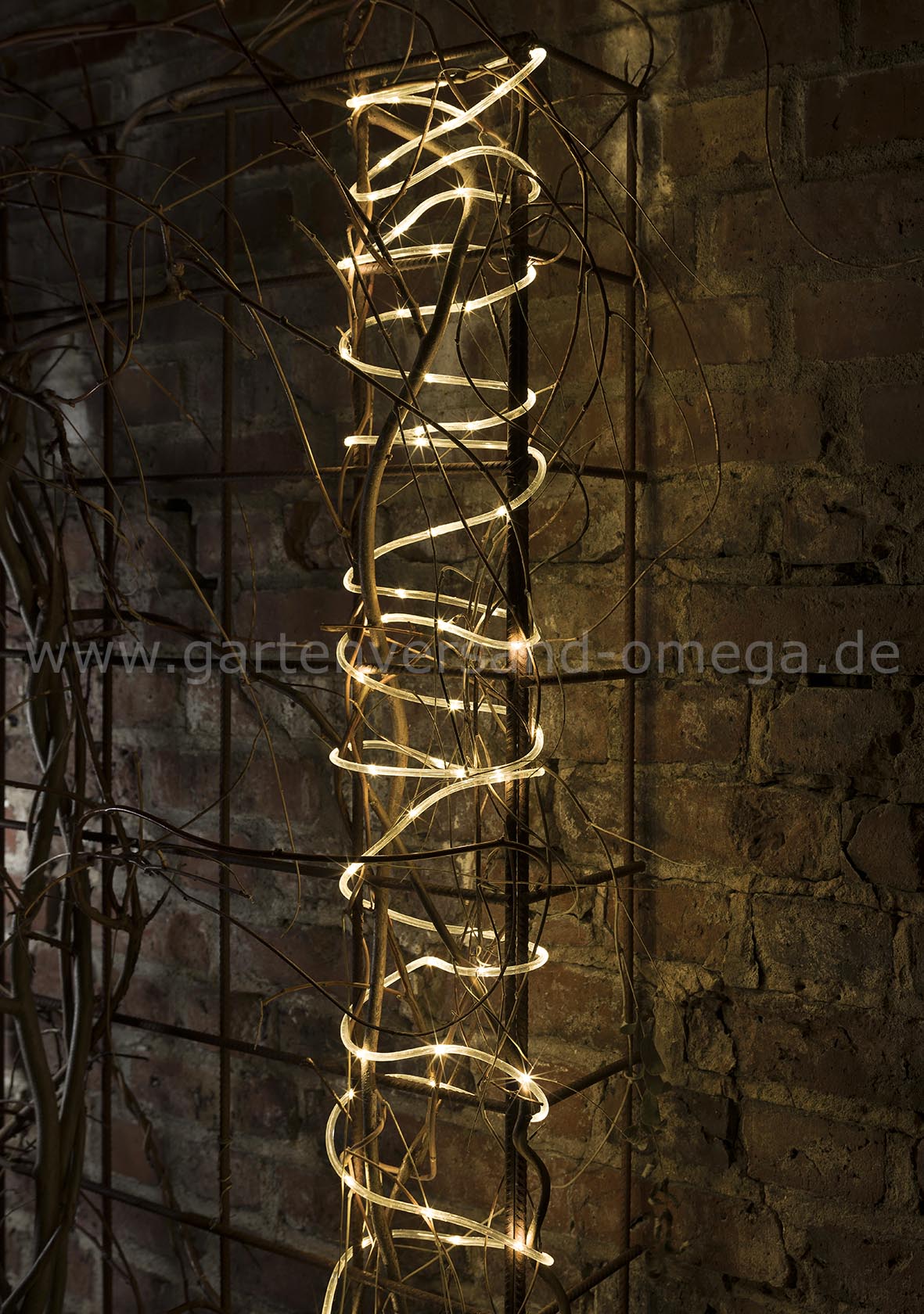 Batteriebetriebener LED Mini-Lichterschlauch 65 LED Warm-Weiß