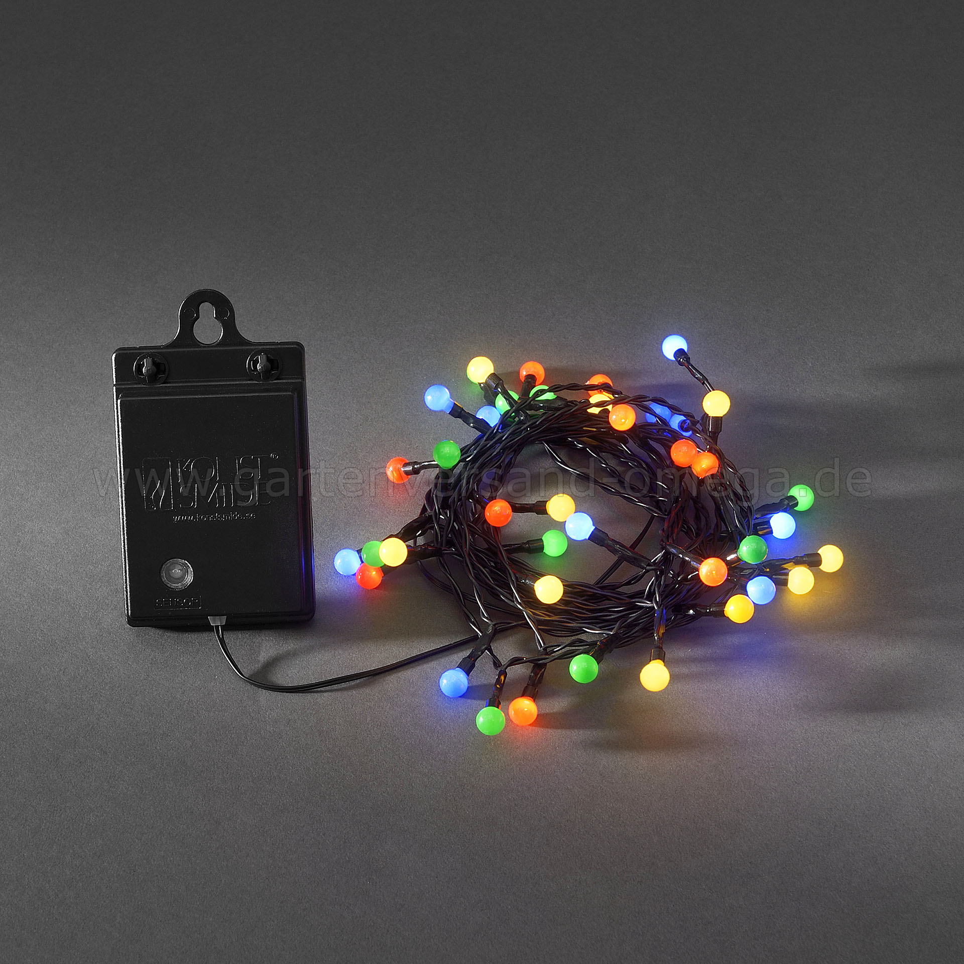 LED Globelichterkette Batteriebetrieben für Aussen Bunt