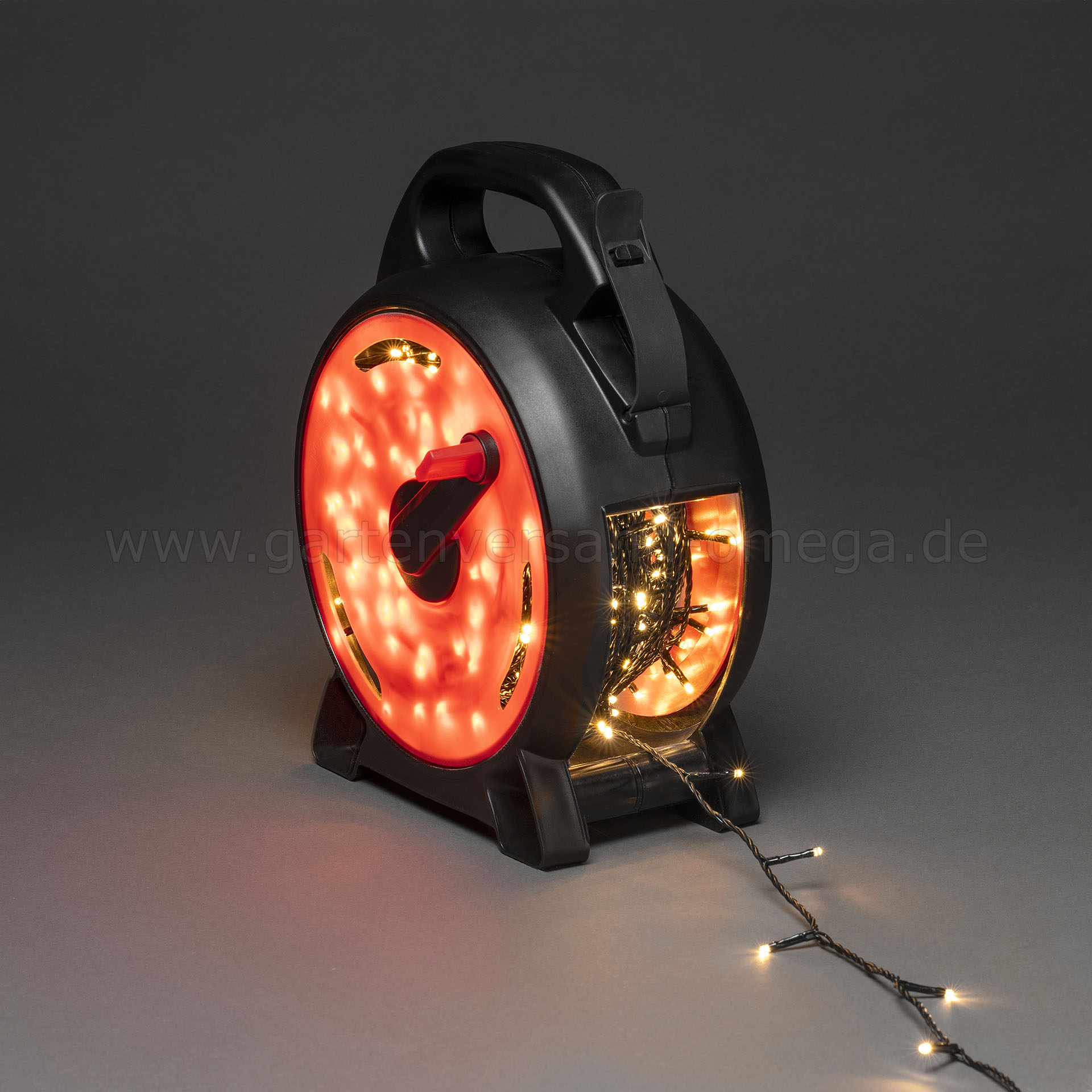 LED-Lichterkette mit Kabelaufroller Warm-Weiß