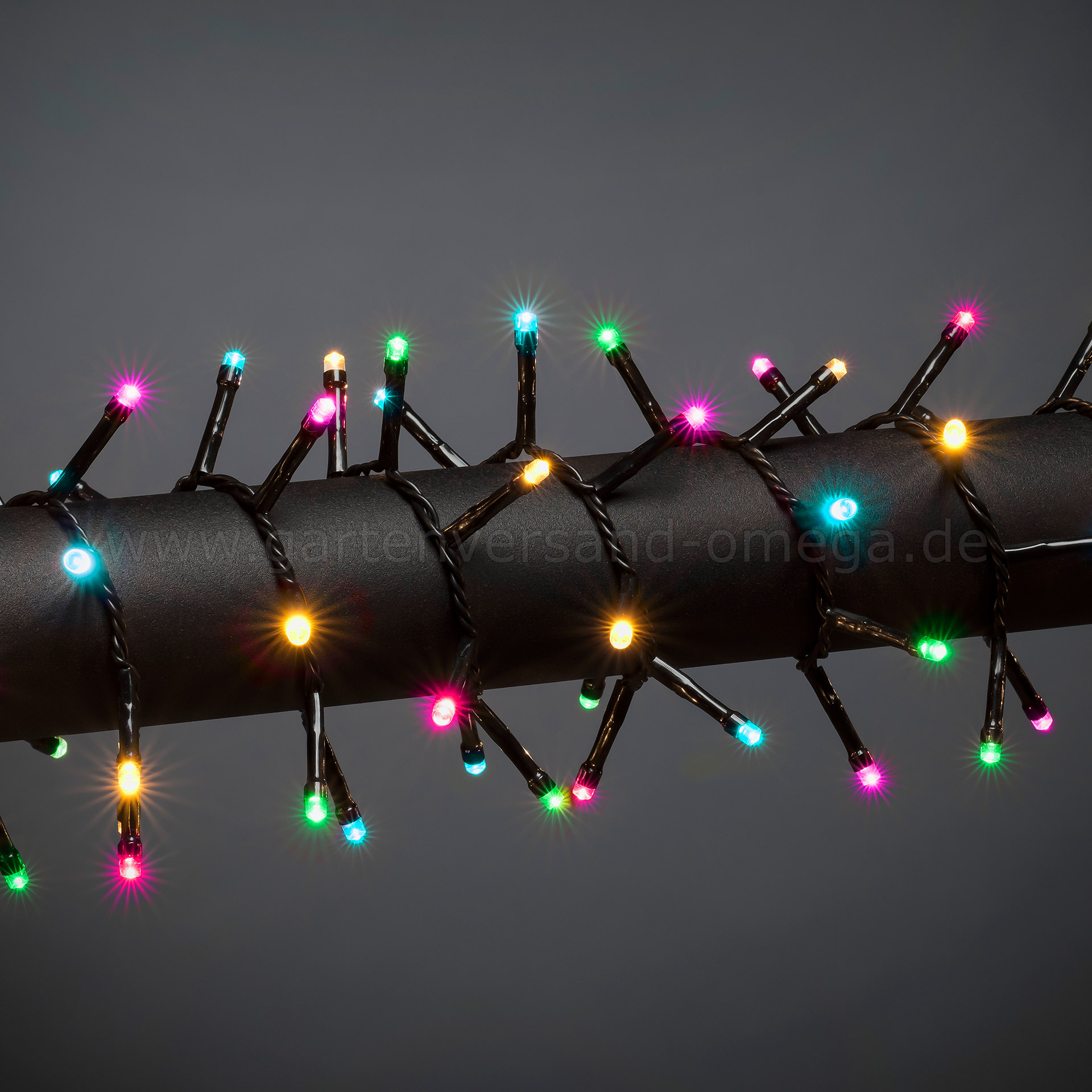 GlobaLink 500er LED Lichterkette Batterie – 25 M, Warmweiß, 8 Modi, Timer, IP44 – Für Weihnachten, Balkon, Garten