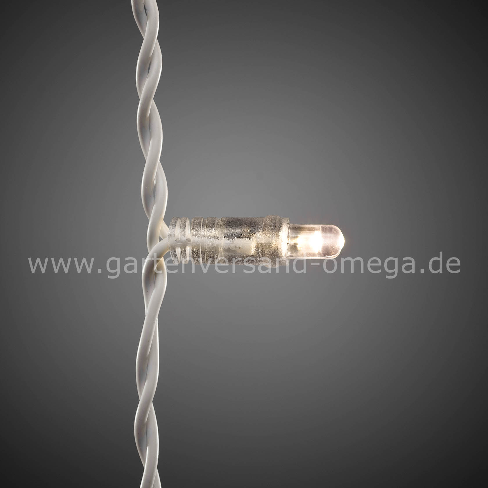Verlängerbarer Lichtervorhang - Lämpchen im Detail