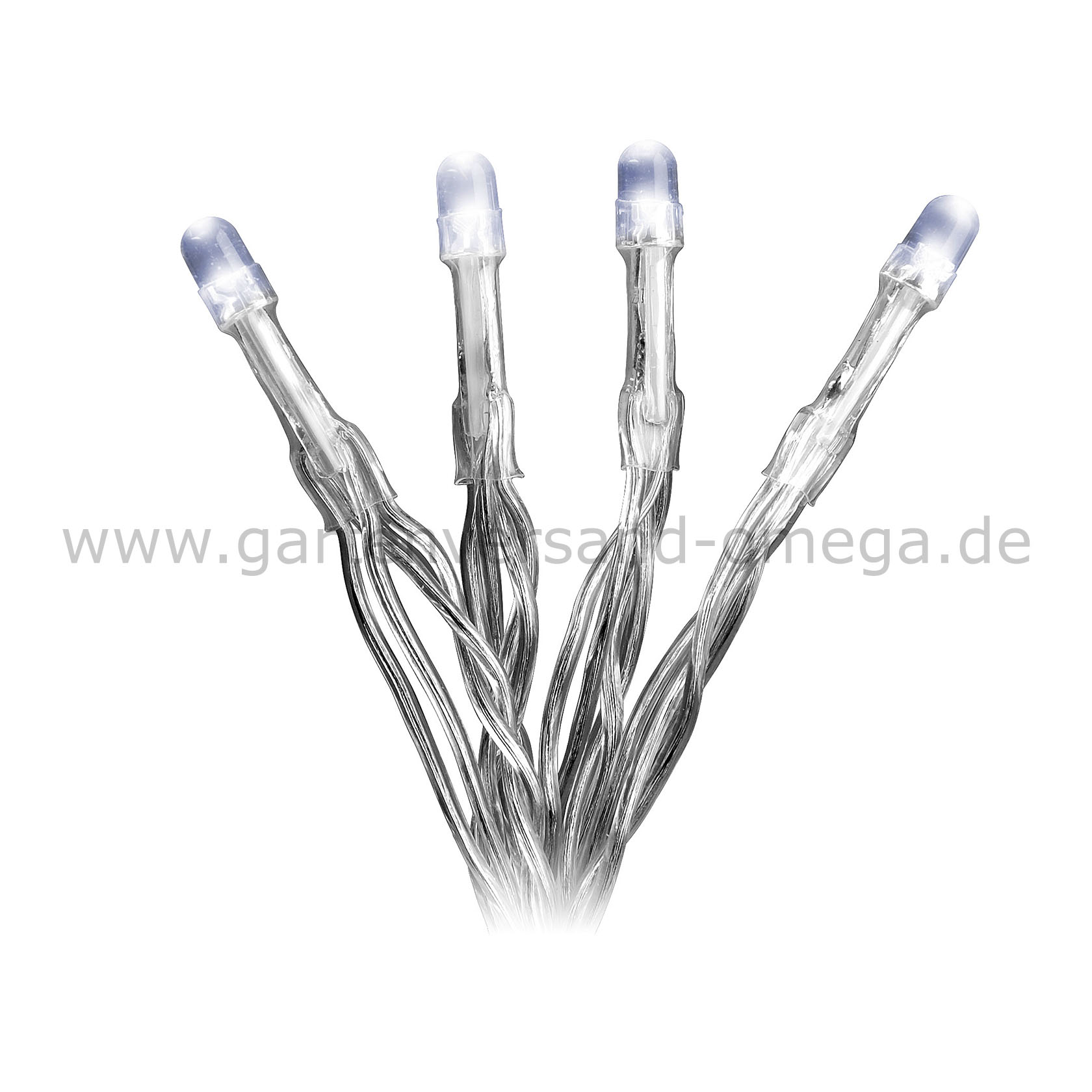 Kaltweiße LED-Lichterkette Batteriebetrieben im Detail