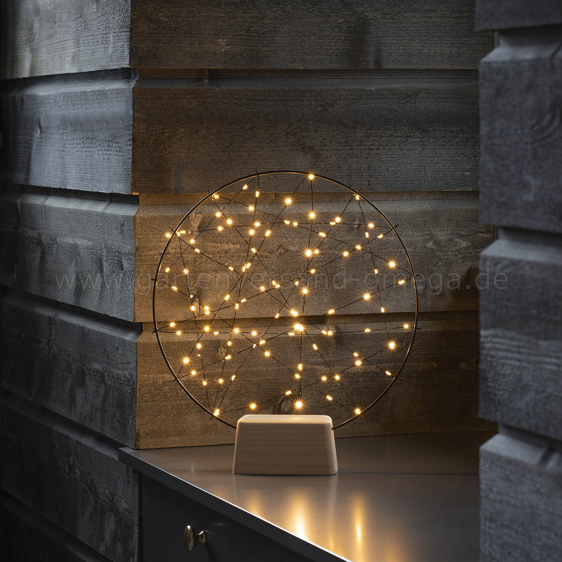LED-Metallsilhouette kleiner Ring