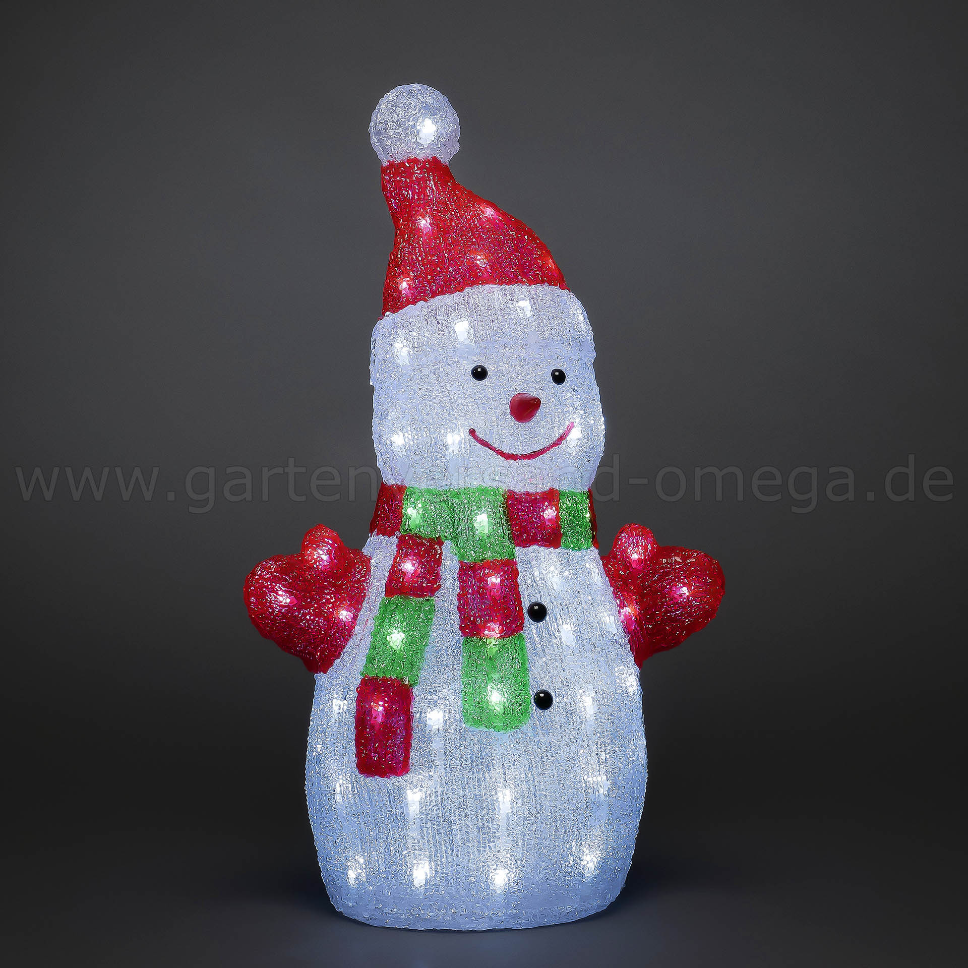 LED Acryl-Schneemann 50cm - Weihnachtsbeleuchtung für Außen