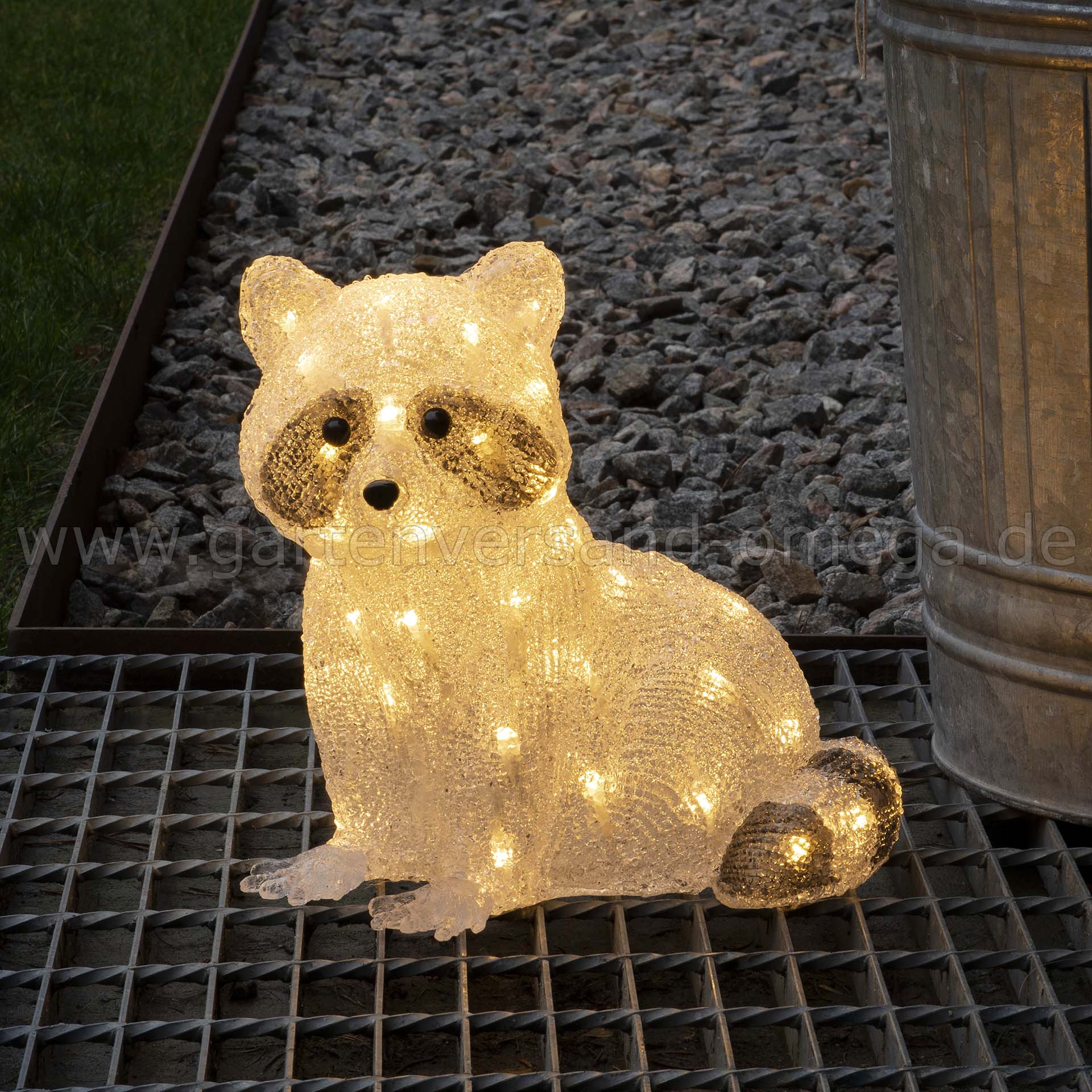 LED Acryl-Waschbär