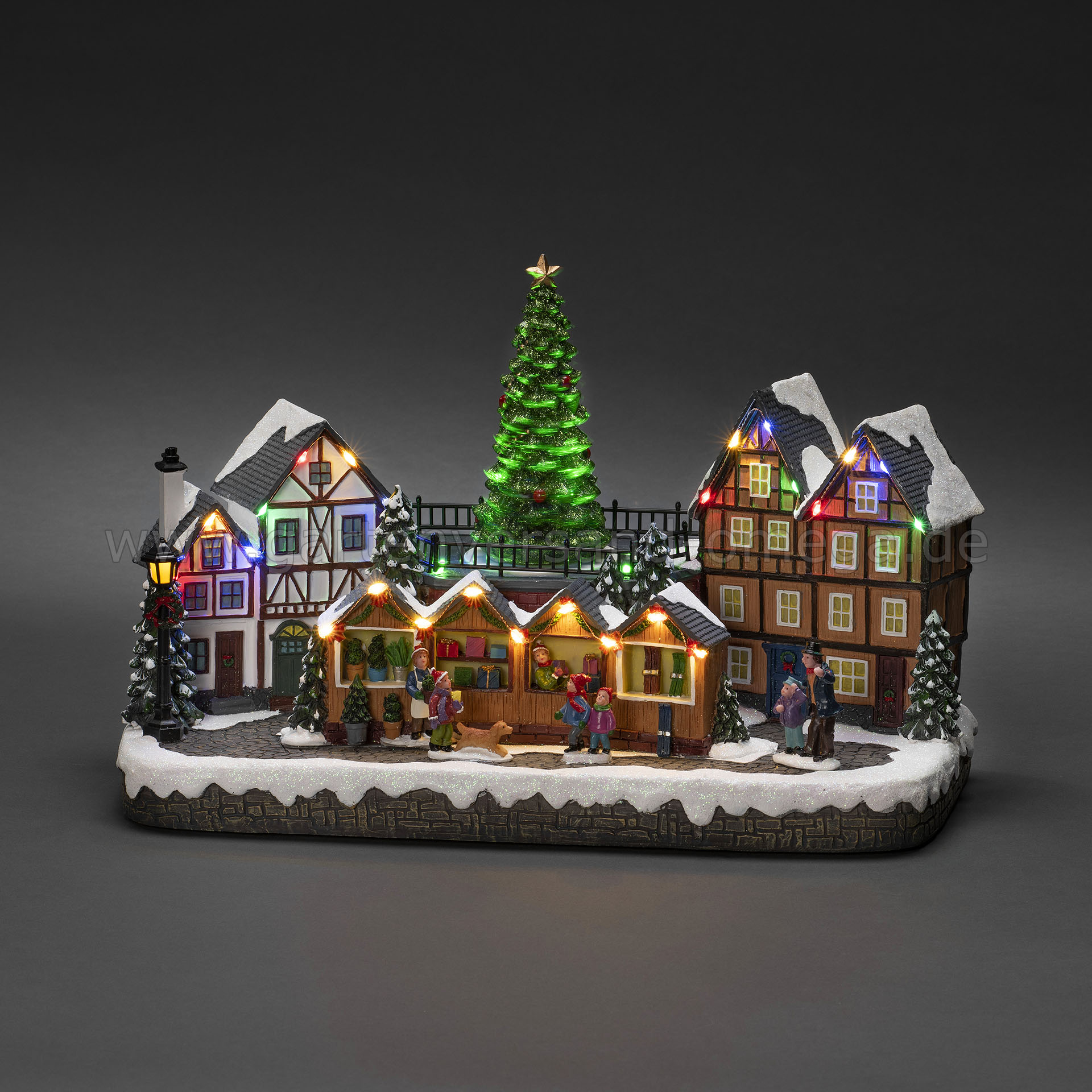 LED-Szenerie Weihnachtsmarkt