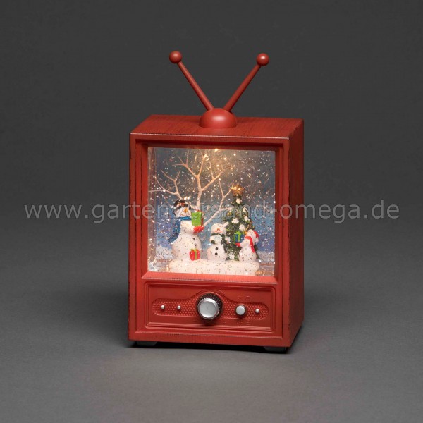 LED-Weihnachtsdekoration Fernseher mit Schneemännern