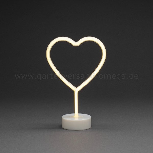 LED-Dekoration Schlauchsilhouette Herz