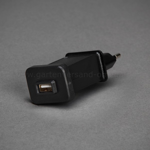USB-Netzteil für Weihnachtsbeleuchtung - Modell Schwarz