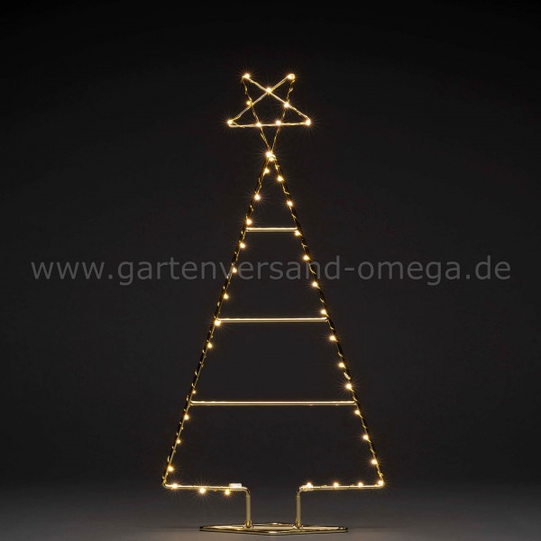 LED-Metallweihnachtsbaum Messingfarben