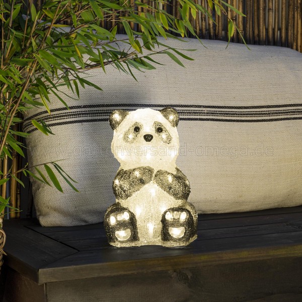 LED-Acrylfigur Pandabär