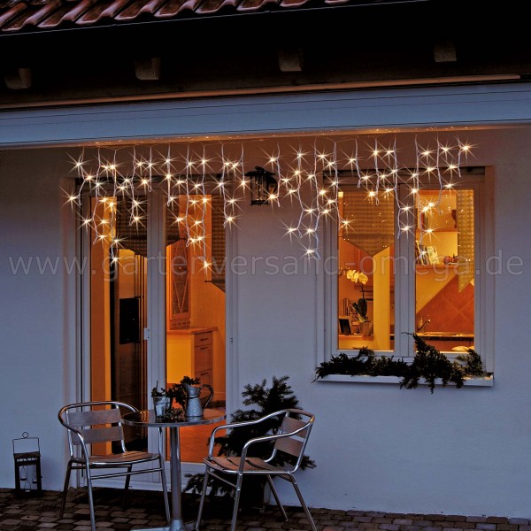 LED-System Profi Eislichtvorhang - Weihnachtsbeleuchtung für den Garten