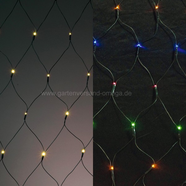 LED-Lichtnetz mit wählbarer Lichtfarbe