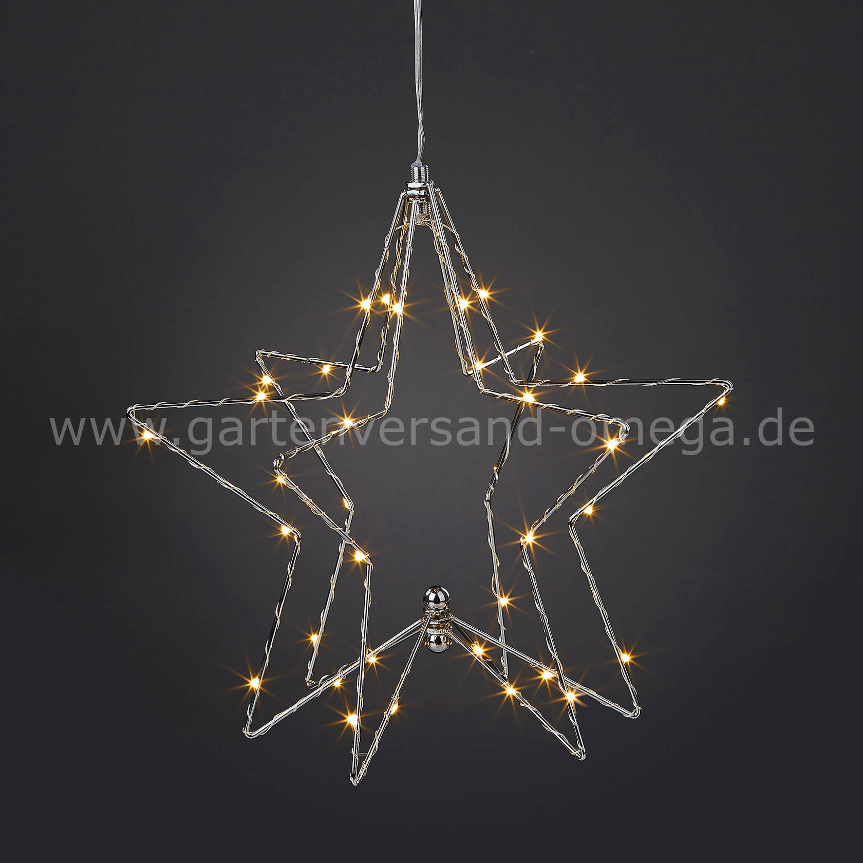 LED Weihnachtsstern Timer Innen Außen Weihnachts-Deko Stern Advent 3D Stern hy