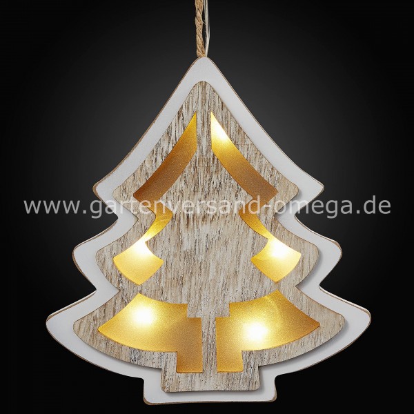 LED 3D-Tannenbaum aus Holz
